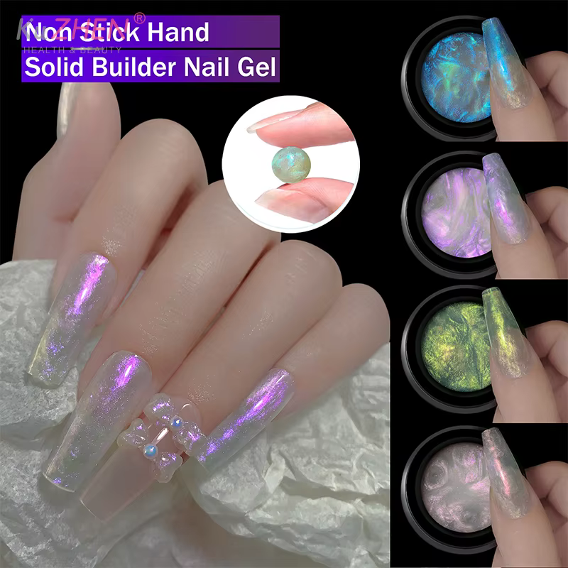 5g Aurora antiadhésif Extension de main Gel vernis à ongles 3D sculpture fleur Nail Art prolonger acrylique dur UV Gel