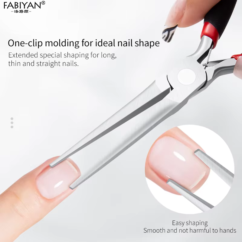 Pince à ongles en acier au carbone, outil de manucure, pour gel UV