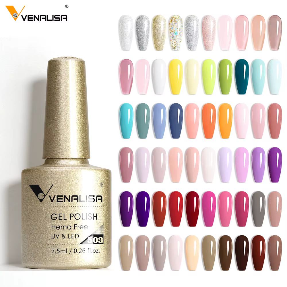 VENALISA 7.5ml vernis à ongles Gel étincelle paillettes diamant brillant couleurs d'été Semi Permanent tremper UV LED