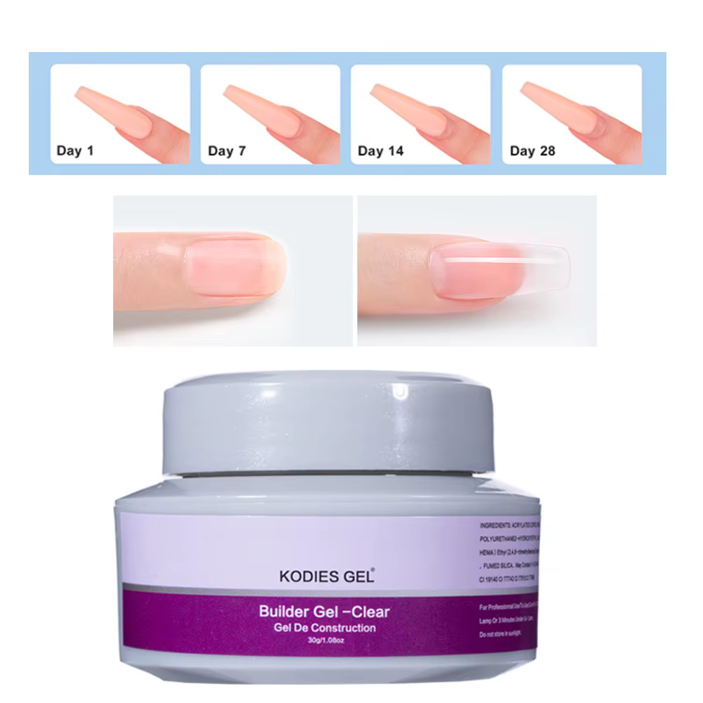 KODIES GEL 30g constructeur Extension Gel pour ongles pour clair blanc rose Construction UV dur Gellak Camouflage acrylique manucure Sculptin