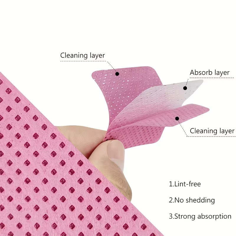 50 lingettes pour ongles sans peluches