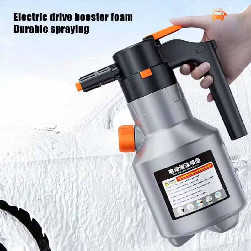 Pulvérisateur de mousse électrique portatif 2L, pompe à main, canon à mousse de neige, pulvérisateur motorisé pour lavage de voiture, nettoyage de la maison