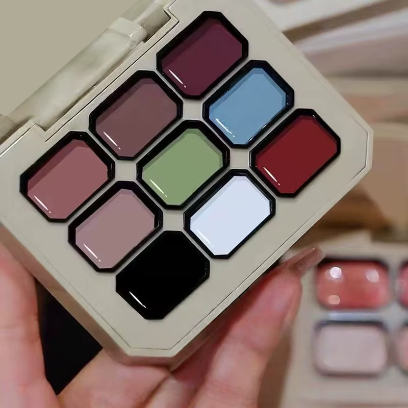 Vernis à ongles blush à haute saturation dégradé solide de 9 couleurs