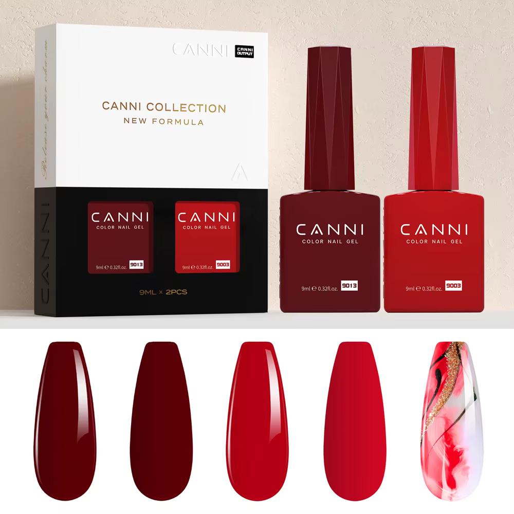 CANNI 9ml noir blanc HEMA TPO gratuit Gel vernis couleur haute qualité longue durée tremper néon UV lampe à LED durcissement Art Gel pour ongles