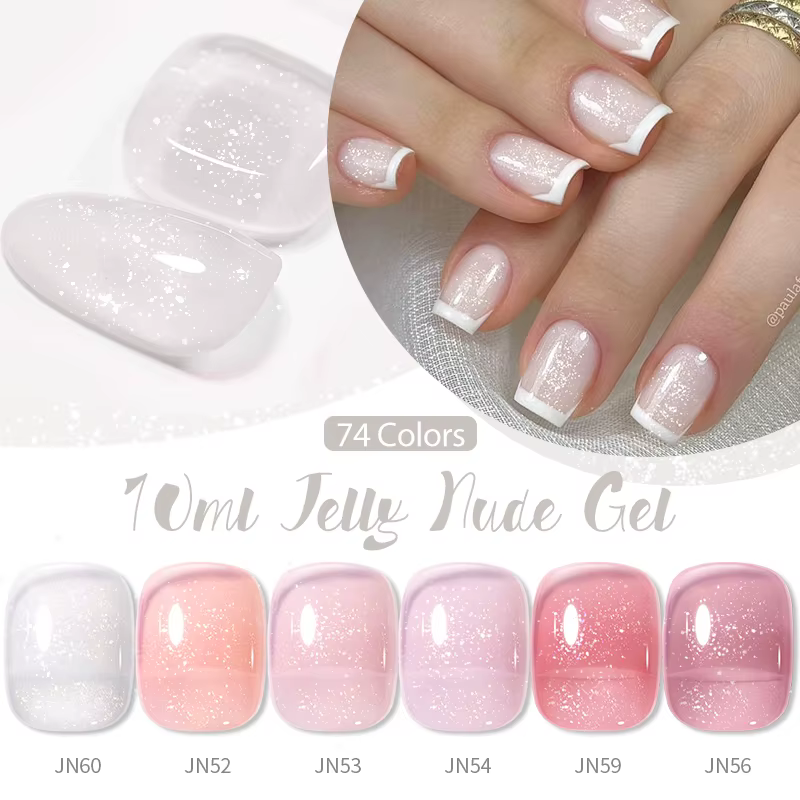 BORN PRETTY Vernis à ongles gel nu transparent gelée 10 ml