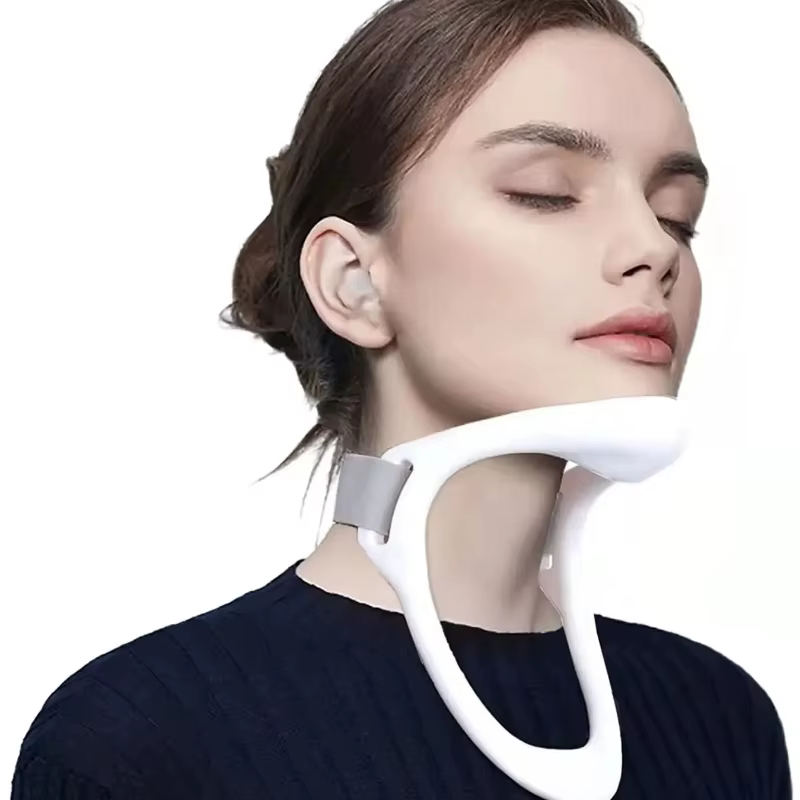Soutien du cou du col cervical pour la correction de la posture de la tête avant et le confort assis long avec fonction de traction du cou