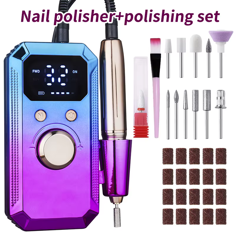 Outil professionnel portable pour le ponçage et le polissage des ongles