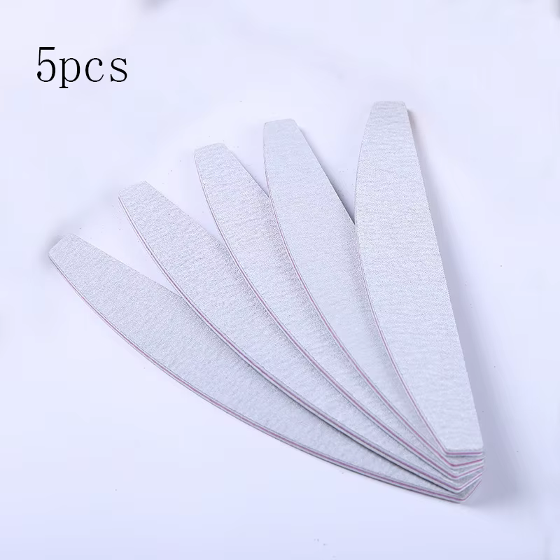 Lot de 5 limes à ongles professionnelles pour ongles naturels