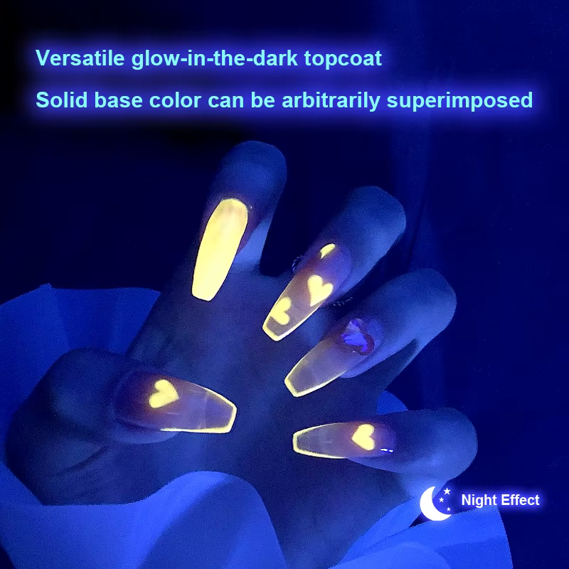 AS 15ml Vernis à ongles gel lumineux fluorescent qui brille dans le noir