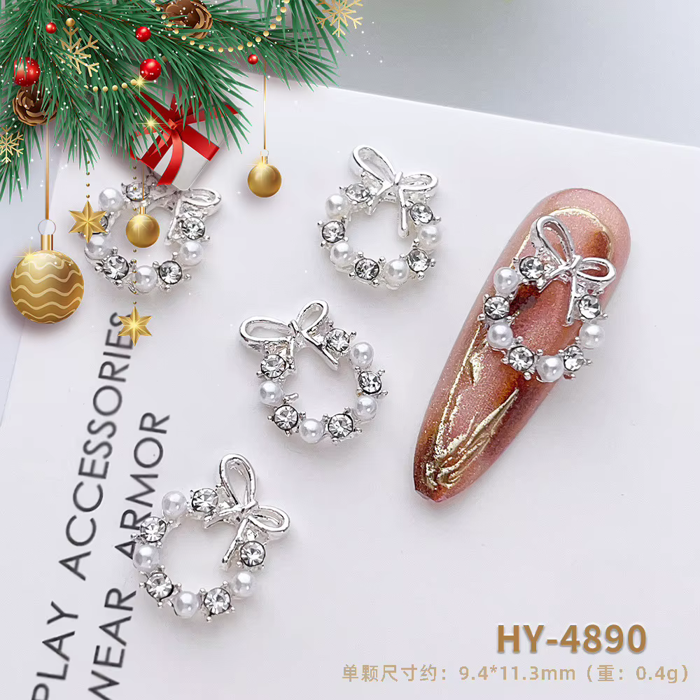 Couronne de noël de luxe pour Nail Art