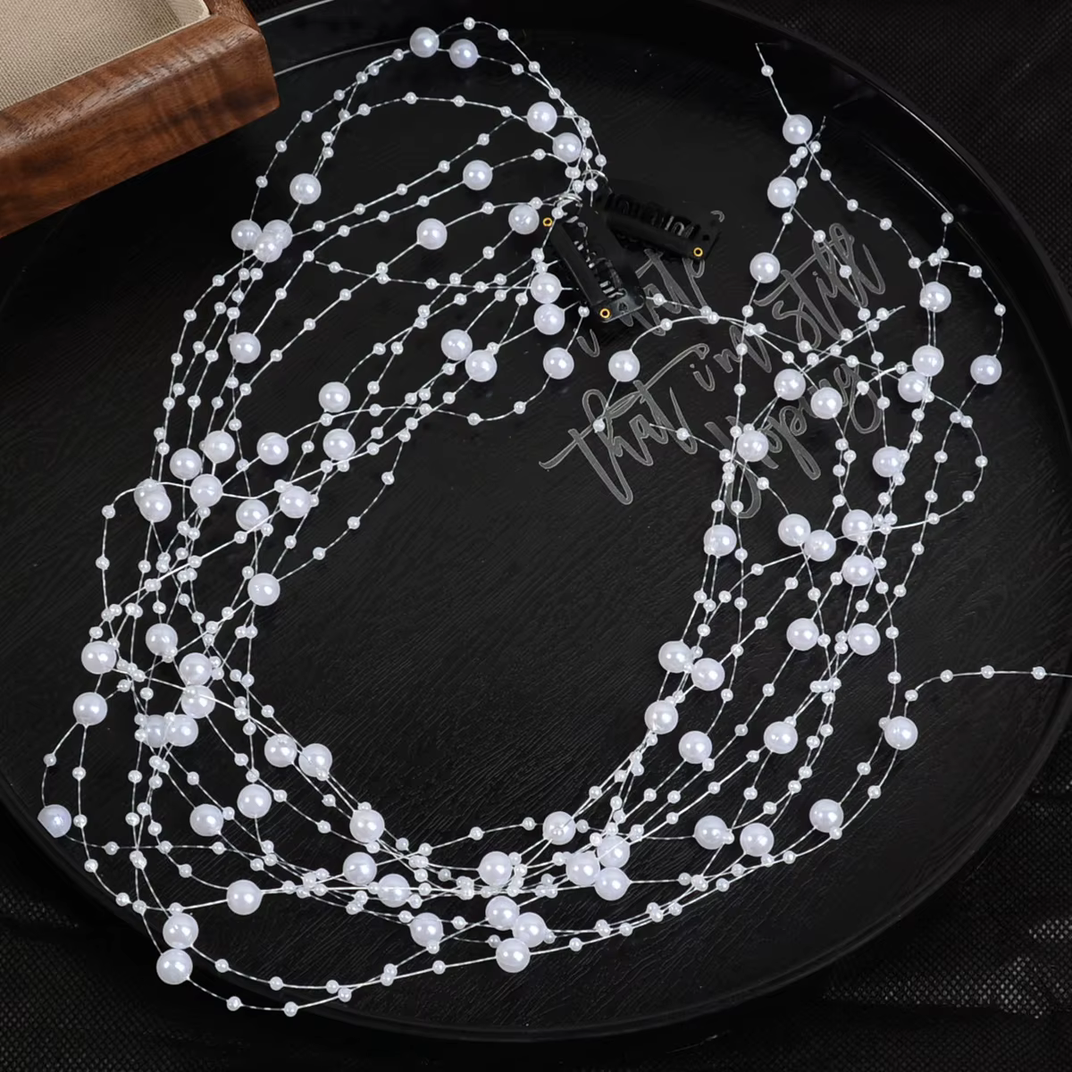 Accessoires pour cheveux à pampilles Super féeriques, pince à cheveux tressée, chaîne en perles, accessoires pour cheveux pour femmes adaptés