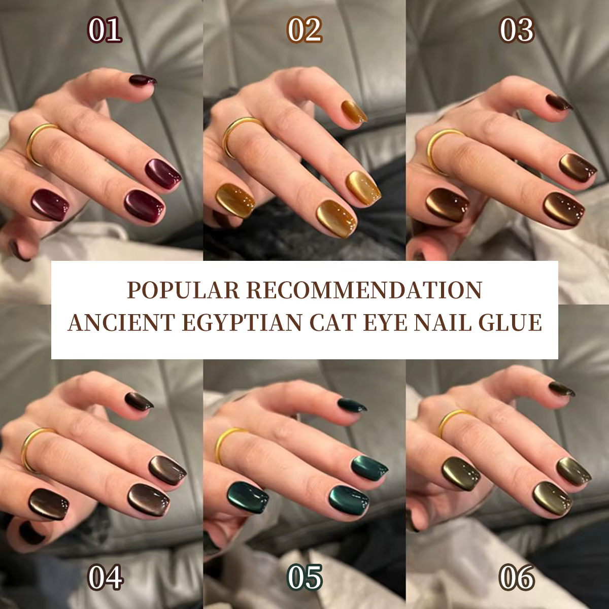Vernis Gel œil de chat série automne 10ml