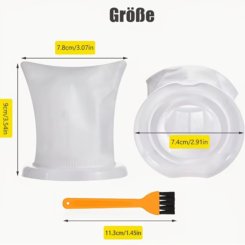Kit de remplacement de filtre HEPA interne souple pour aspirateur à main Vorwerk Kobold VC100
