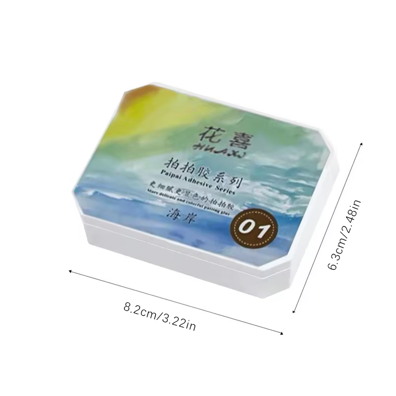 Colle pat 9 couleurs, couleurs vives pour ongles