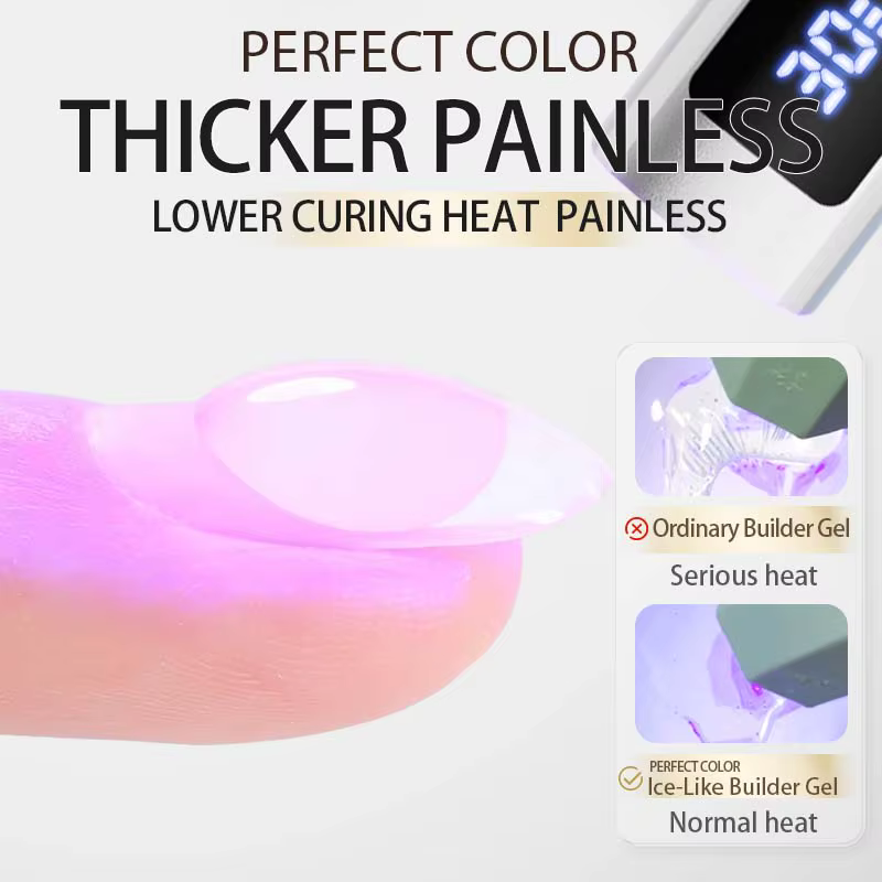 Gel Constructeur PERFECT COLOR pour Ongles 20g Transparent Gel Renforçateur Vernis