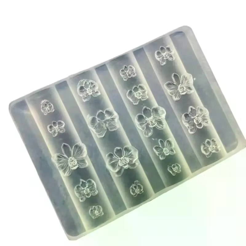 3D Phalaenopsis Flower Manicure Carving Mold