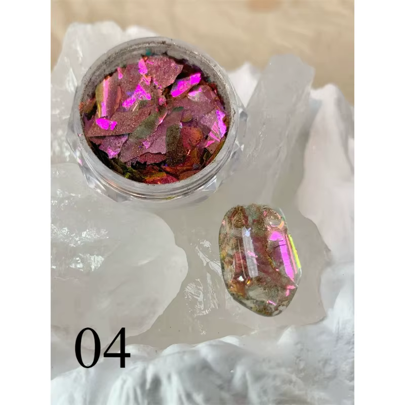 Poudre à ongles scintillante pour manucure