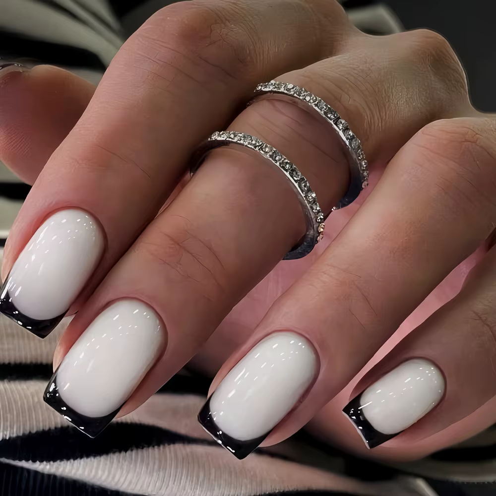 Ensemble de faux ongles carrés moyens