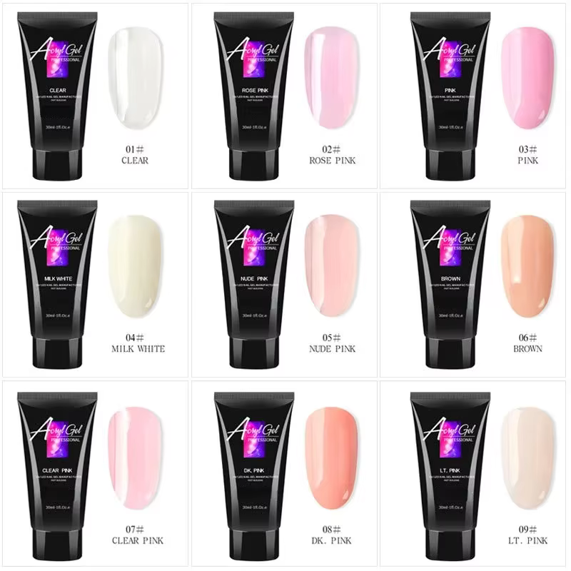 Gel d'extension d'ongles en Poly acrylique