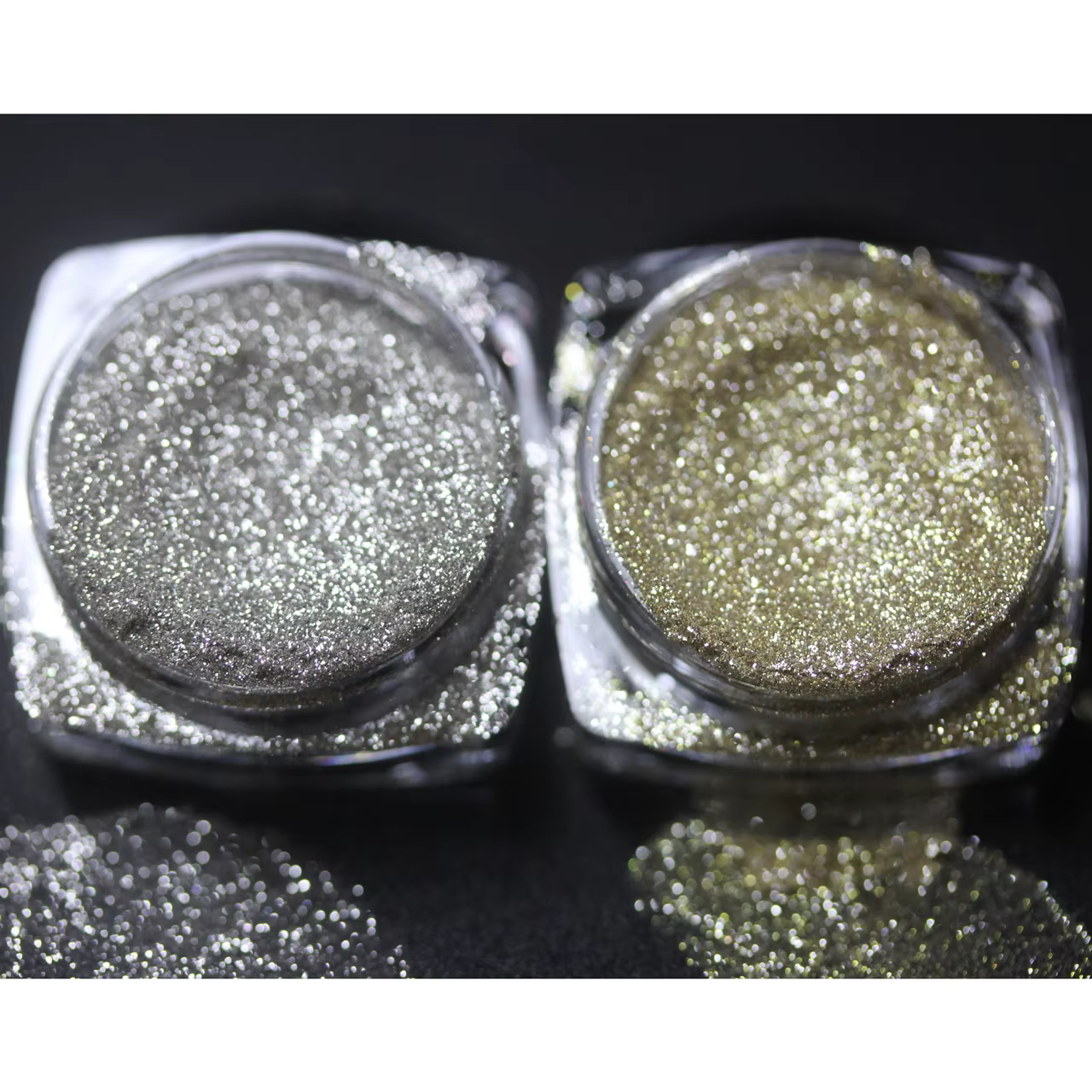 Pigment nacré en gros de la série Ray Shine argenté et doré pour la décoration d'ongles