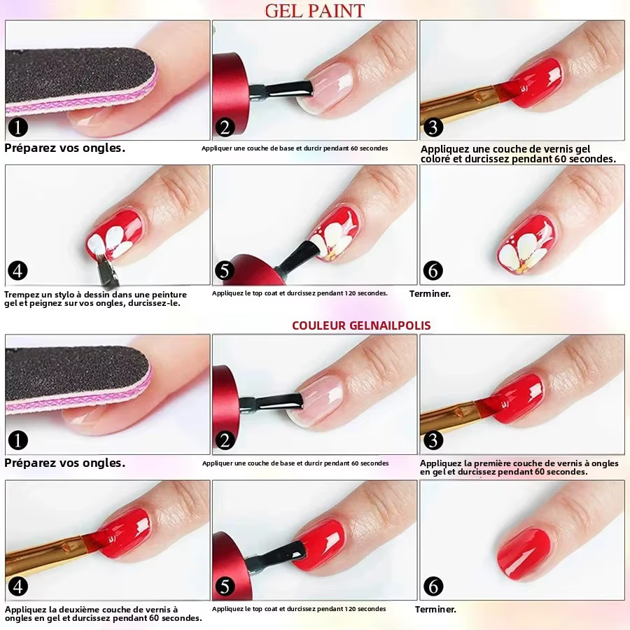Kit de peinture Gel pour Nail Art