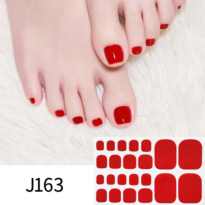 Autocollants Solides pour Ongles de Pieds