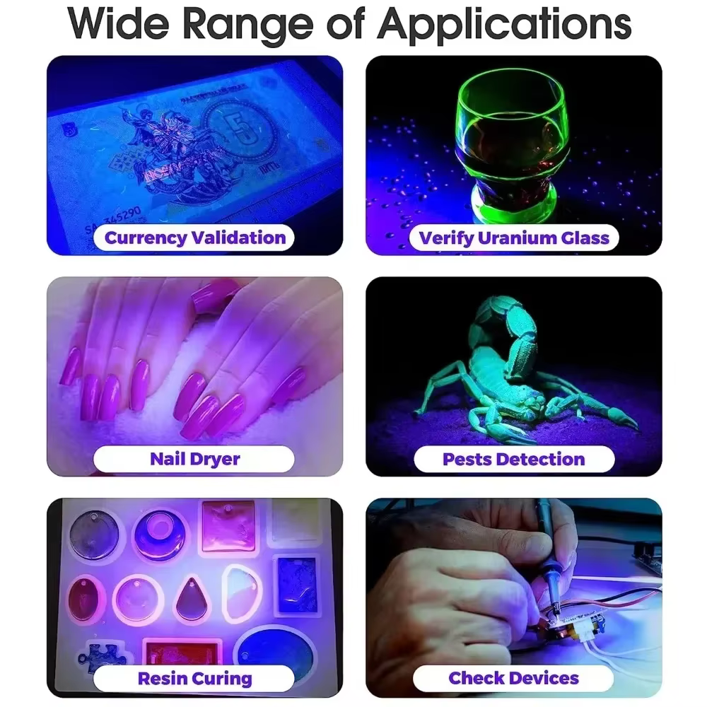 Sèche-ongles lumière UV lampe à ongles 395nm longueur d'onde Clip-on bureau Mini USB