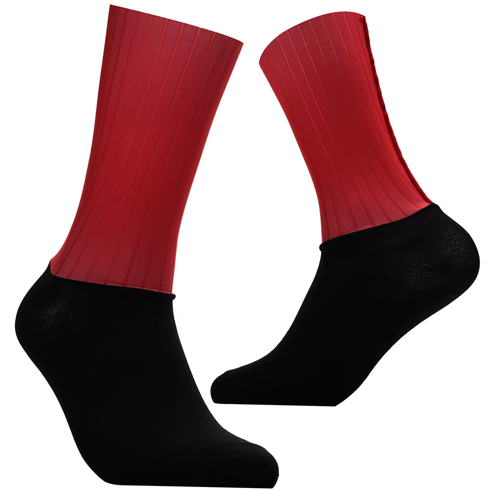 Chaussettes aérodynamiques de l'équipe de vélo, antidérapantes, sans couture, pour vélo de route, course en plein air, Sport à Compression, nouvelle collection
