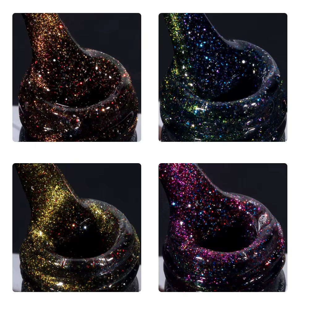 KODIES GEL-Verhéritage gel œil de chat, semi-permanent, laser magnétique UV, diamant coulé, paillettes, gel yeux de chat, vernis pour manucure, 15ml, nouveau
