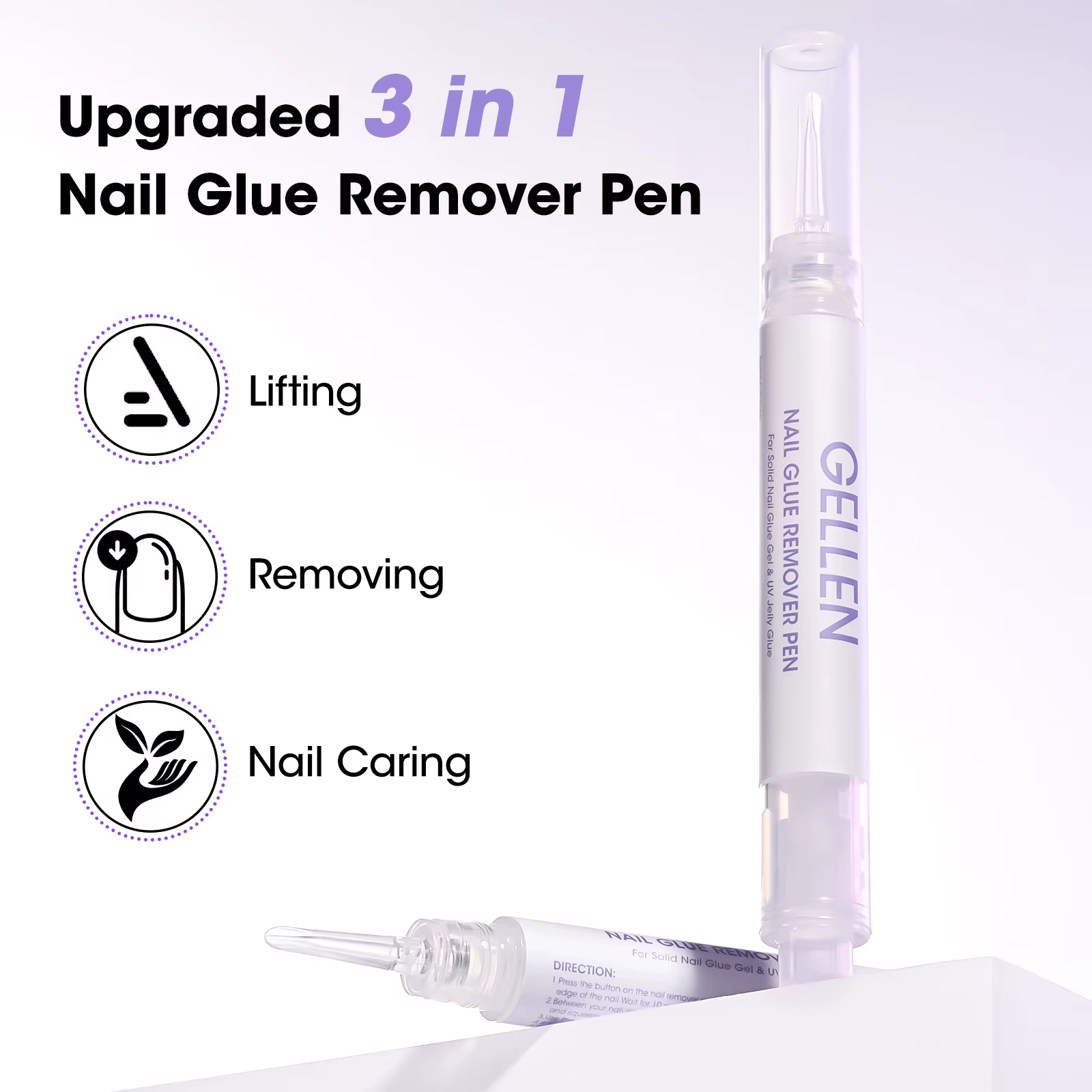 Stylo Dissolvant de Colle à Ongles GELLEN
