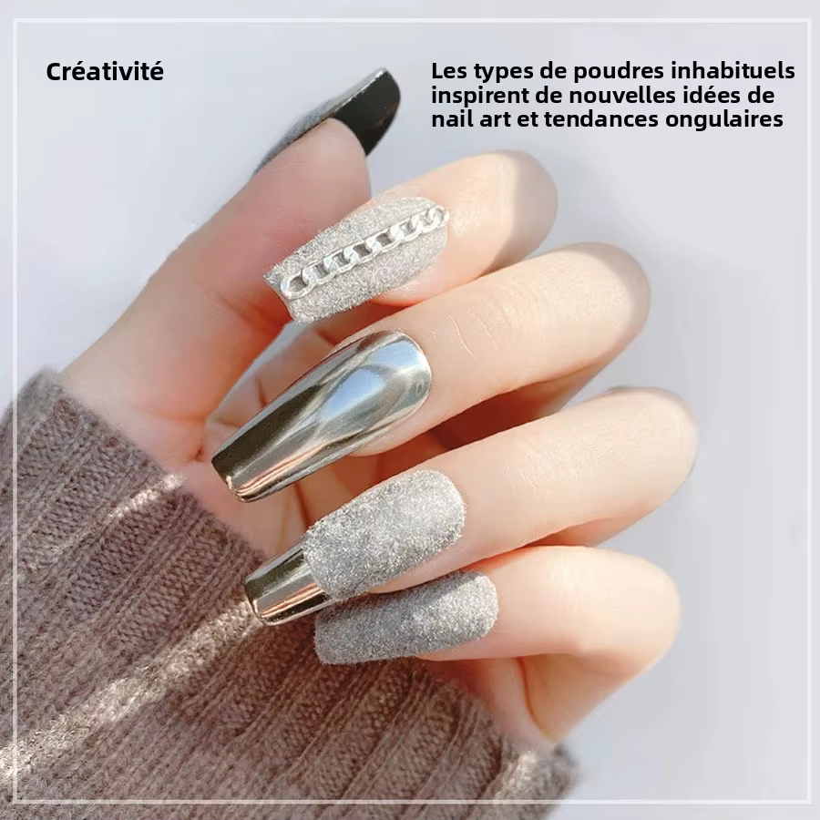 Poudre de flocage de Pigment de velours pour Nail Art
