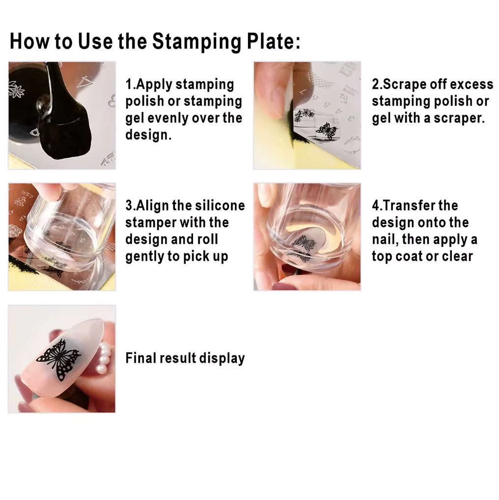 Plaque de stamping pour nail art
