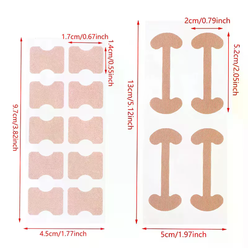 Ensemble d'autocollants correcteurs professionnels pour les ongles des pieds