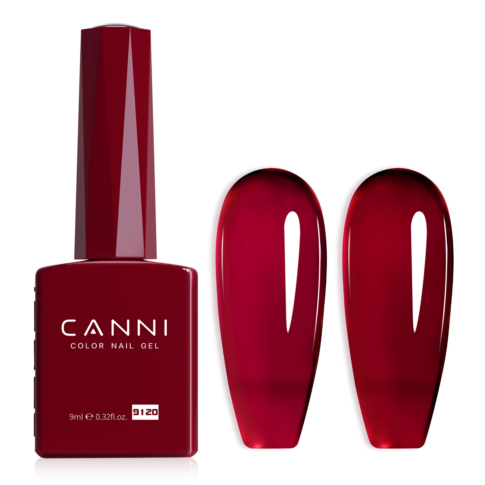 CANNI Gel vernis à ongles rouge sang clair gelée