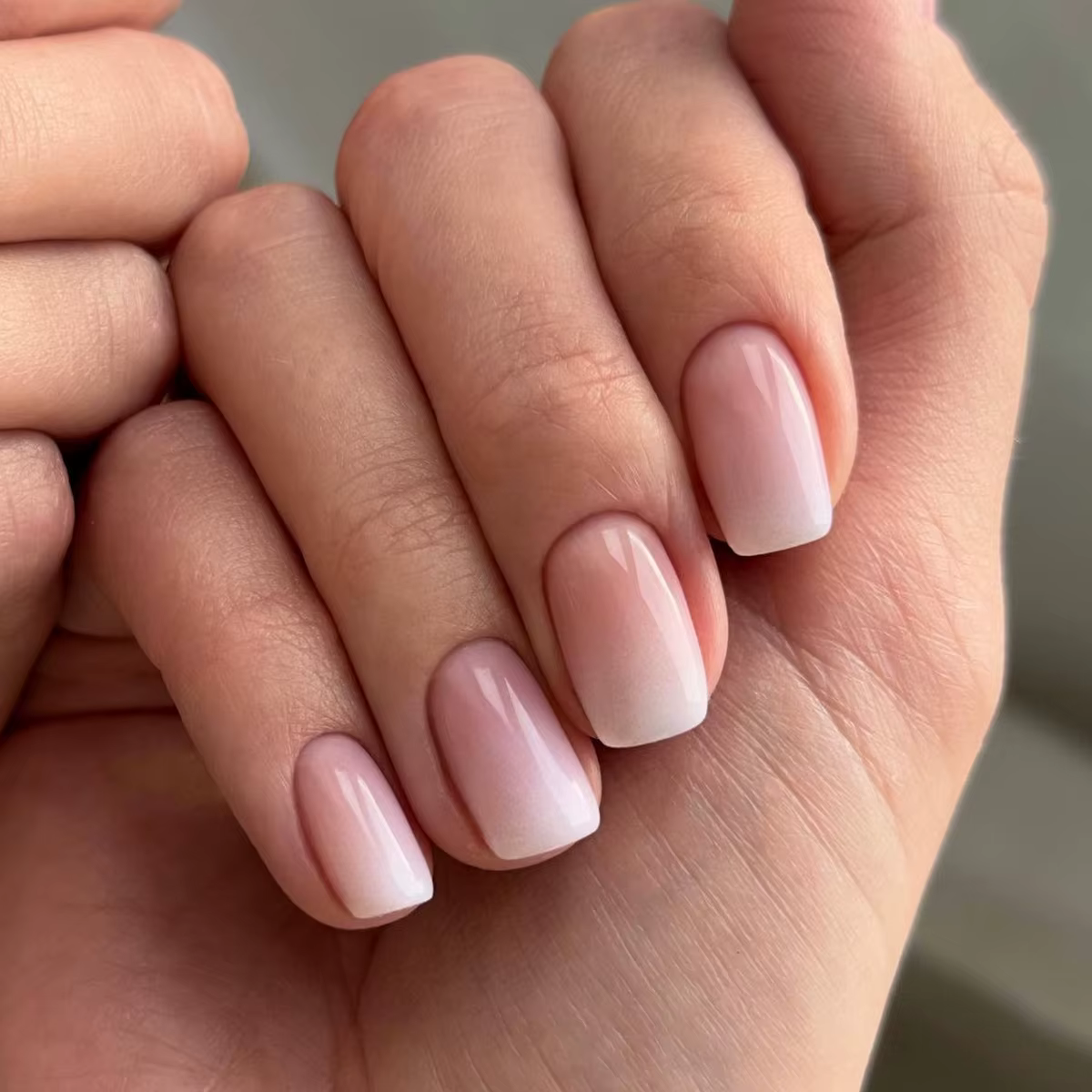 Faux Ongles de Style Ballerine Française