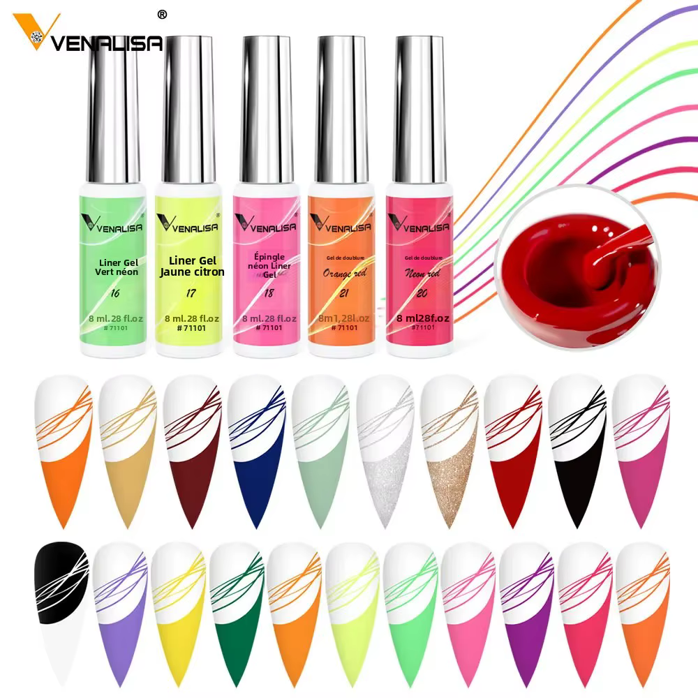 Venalisa Liner Gel 8ml Gel français peinture à ongles Gel vernis UV LED