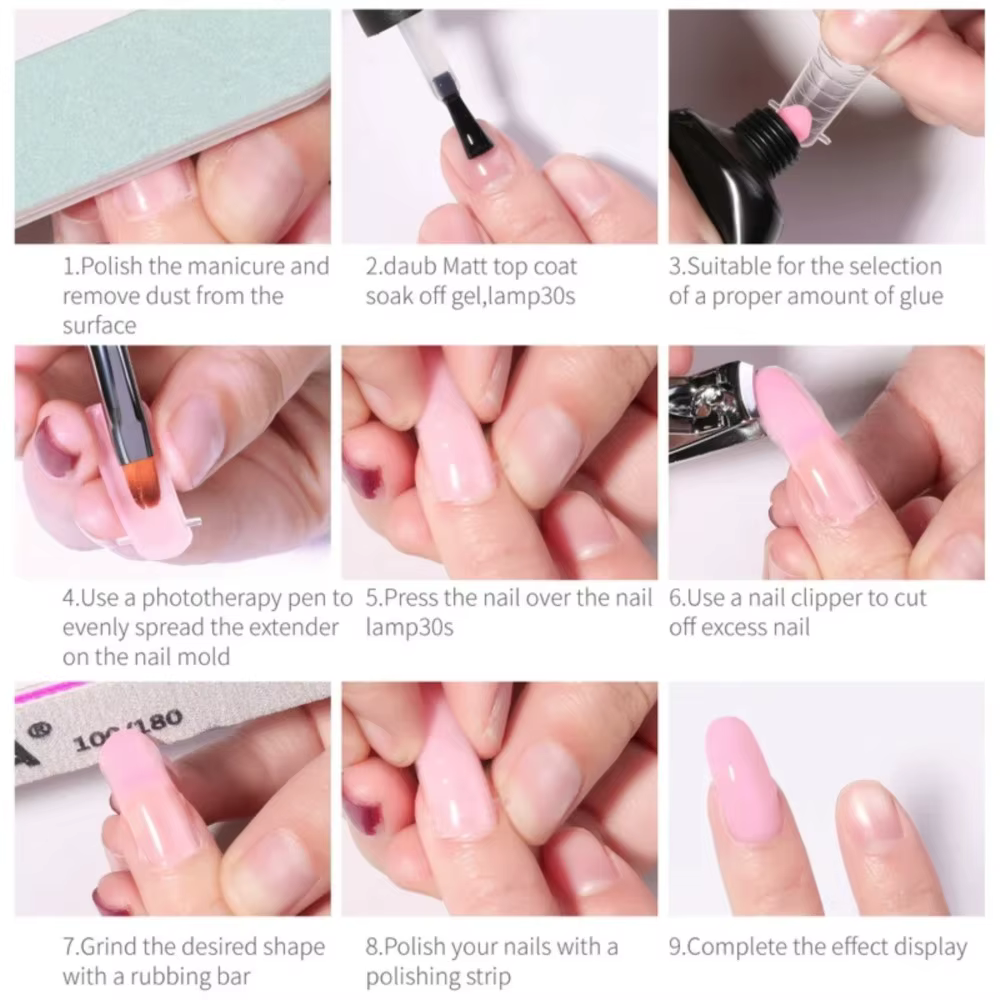 Gel d'Extension d'Ongles UV LED XR Acrylique