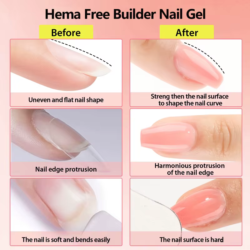 CHUNSHU Hema FREE Construction Gel UV 18ml constructeur Gel pour ongles dans une bouteille Semi Permanent épais Base en