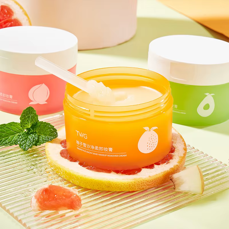 Baume nettoyant à l'avocat 4-en-1, démaquillant pour le visage, les yeux et les lèvres, fusion rapide, sans résidus, baume nettoyant doux, parfumé aux fruits