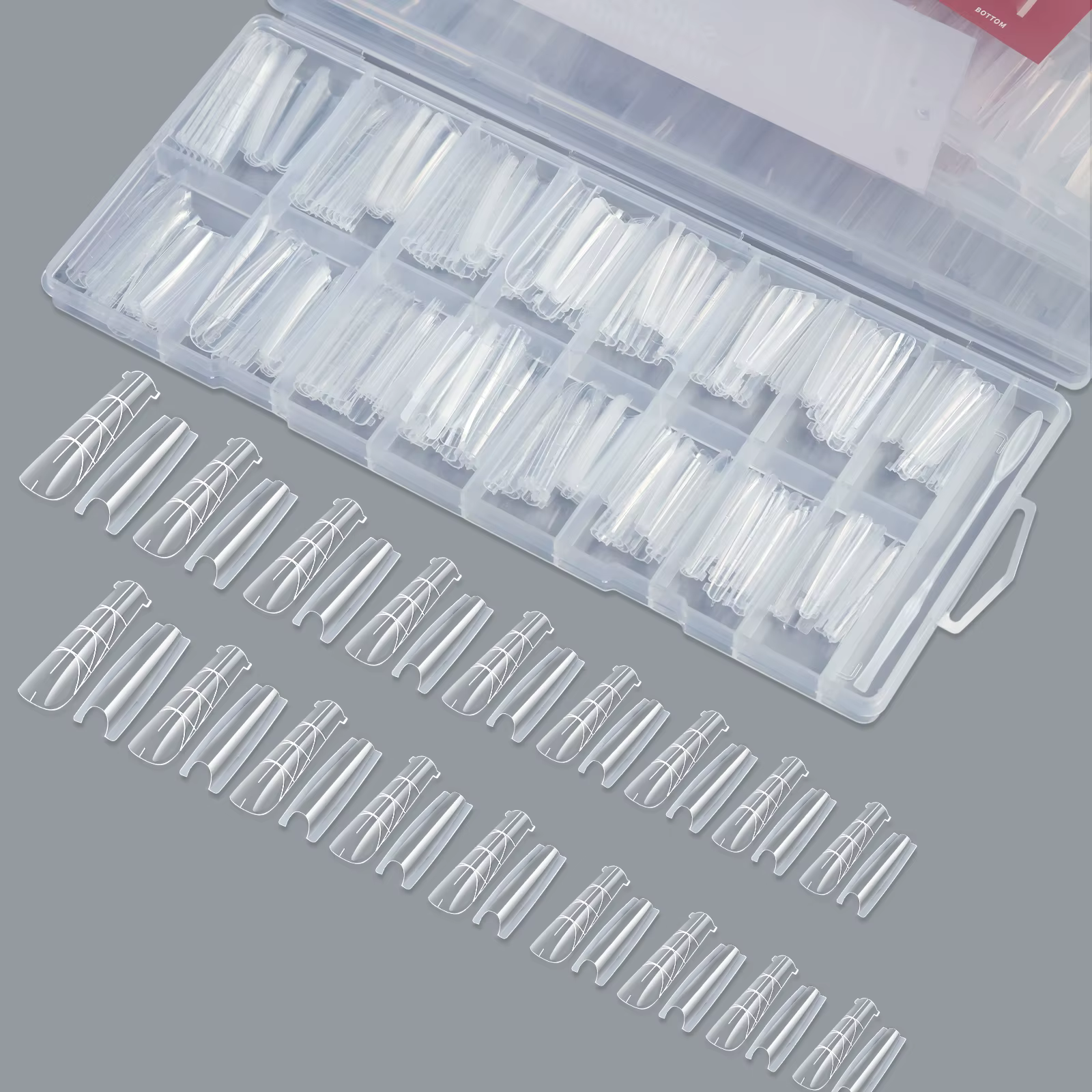 256 pièces de formes d'extension d'ongles