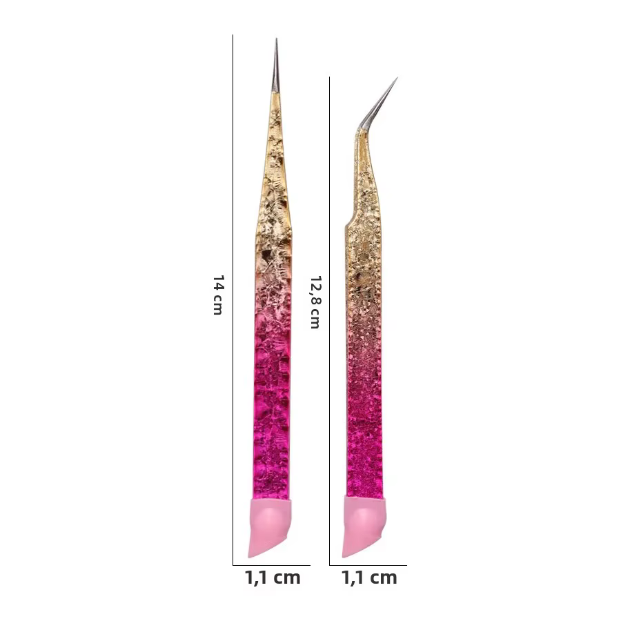 Pincettes à ongles en Silicone à Double extrémité avec tête de pressage
