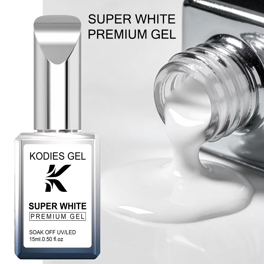 KODIES GEL Premium Gel Vernis à ongles Super blanc