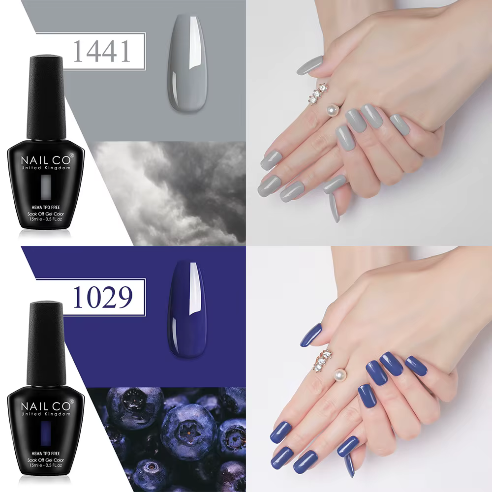 Vernis à ongles gel Nailco 15ml rouge violet