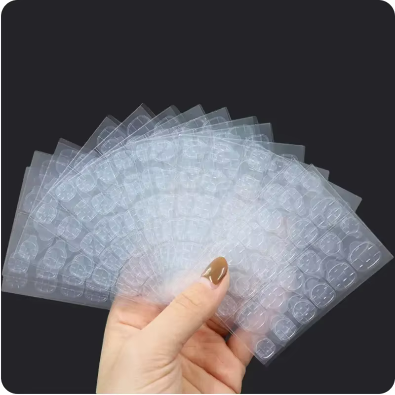600 pièces Double face colle autocollant pour ongles onglets adhésifs imperméable respirant faux