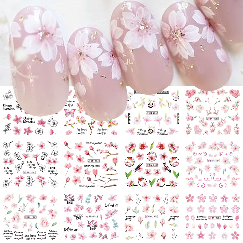 Autocollants à l'eau pour ongles