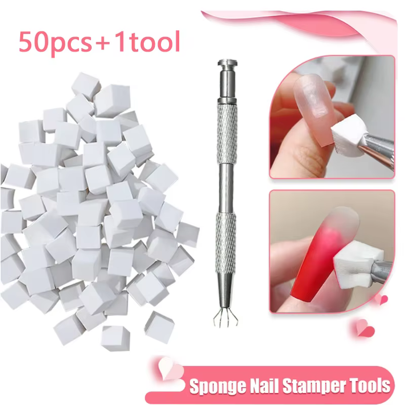 50/150 pièces éponge dégradé Nail Art Stamper outils Gel vernis couleur