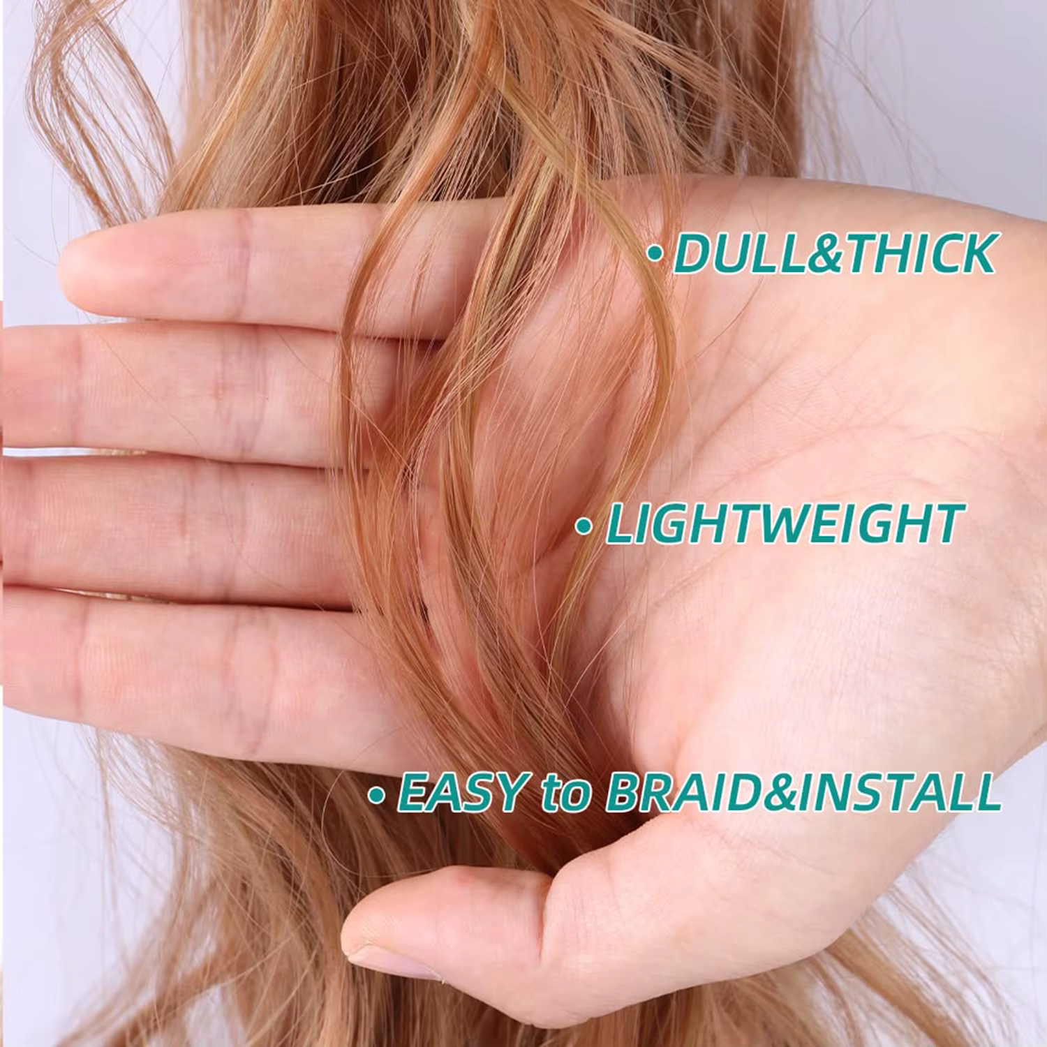 Extensions de cheveux synthétiques pour tresses françaises