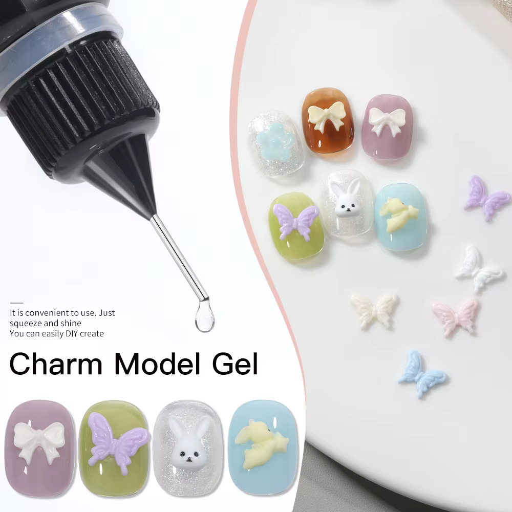 AS 10ml 3D bricolage Design Nail Art Gel vernis à ongles Tpo gratuit clair 3D sans essuyage Sculpture modélisation