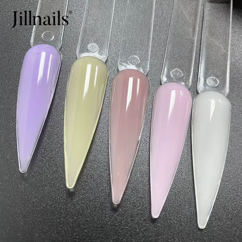 Jillnails 50ml constructeur de Gel blanc laite auto-nivelant Gel russe moyen pour Extension d'ongles construction