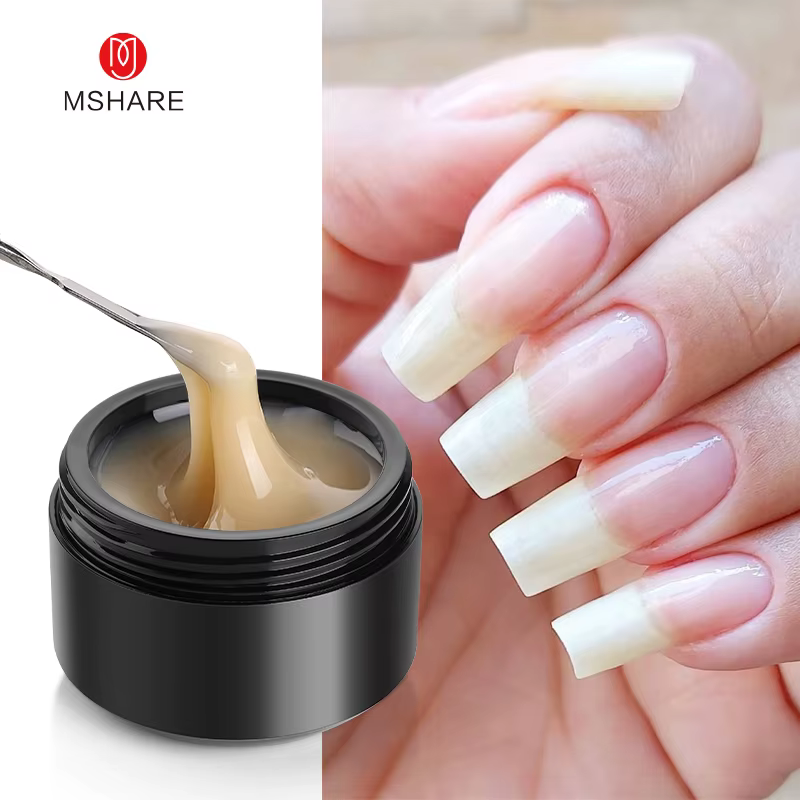 MSHARE 50ml naturel ongles Gel constructeur Nalil Tpo gratuit auto-nivelant Gel pour Extension d'ongle Construction rose ombre UV Led Gel